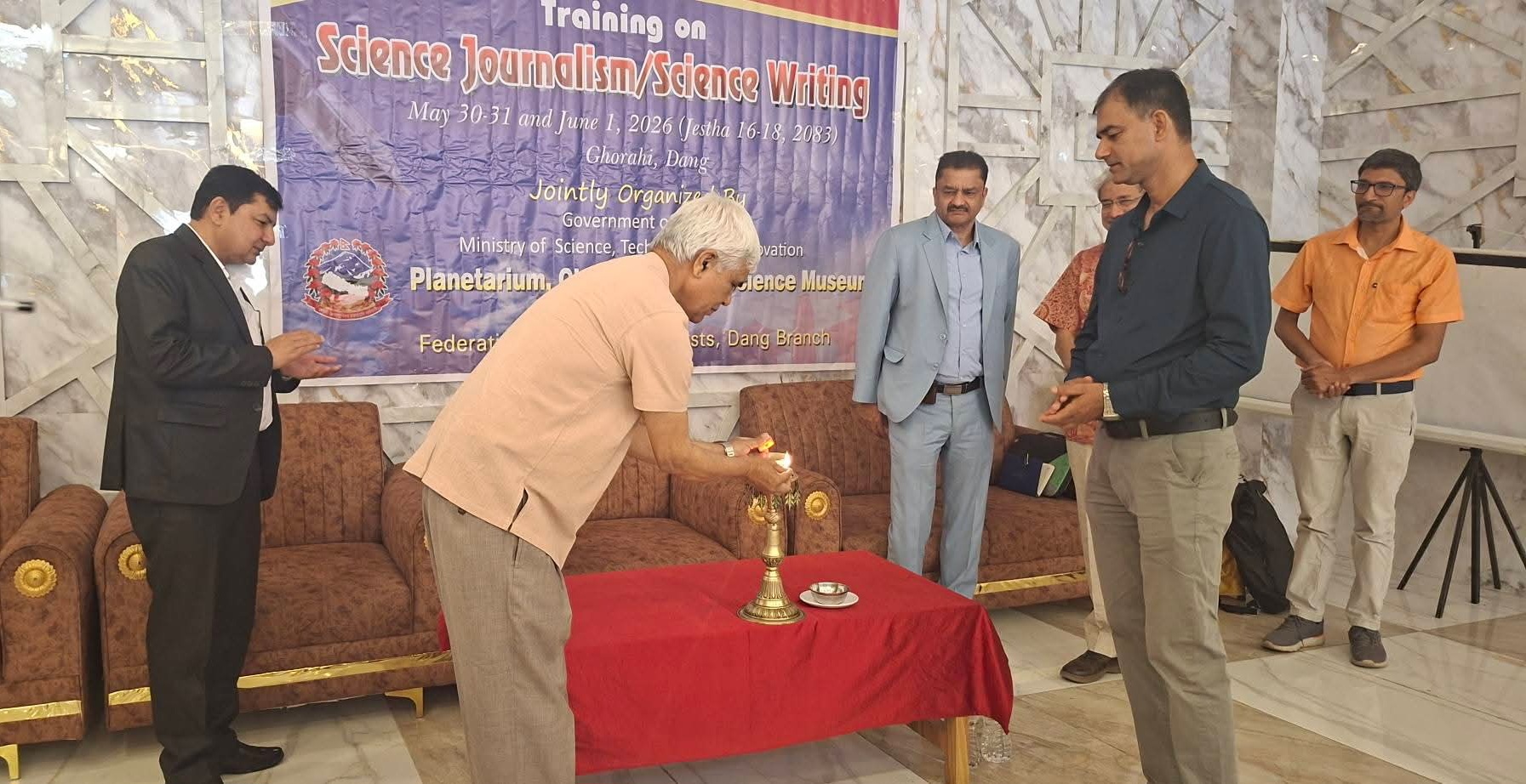 दाङको घोराहीमा ३ दिने विज्ञान पत्रकारिता तालिम सुरू