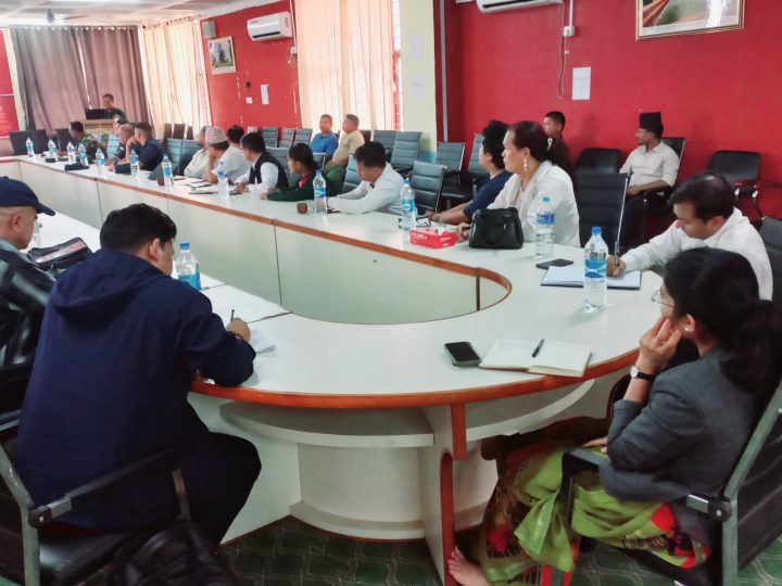 मनसुन विपद् पूर्वतयारी तथा प्रतिकार्य योजनालाई प्रभावकारी बनाउन अन्तर–विषयगत बैठक सम्पन्न