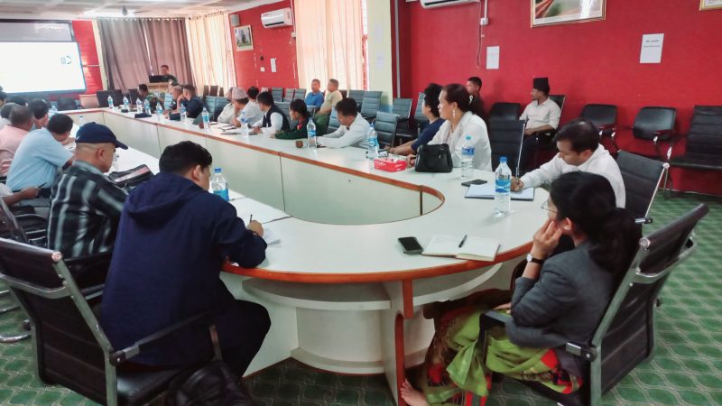 मनसुन विपद् पूर्वतयारी तथा प्रतिकार्य योजनालाई प्रभावकारी बनाउन अन्तर–विषयगत बैठक सम्पन्न
