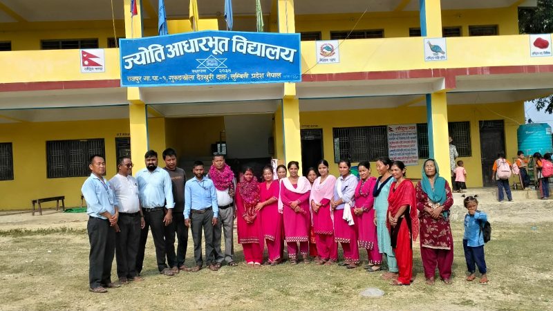 जनज्योति आधारभूत विद्यालयमा शिक्षक स्वागत तथा फेरि भेटौला कार्यक्रम सम्पन्न