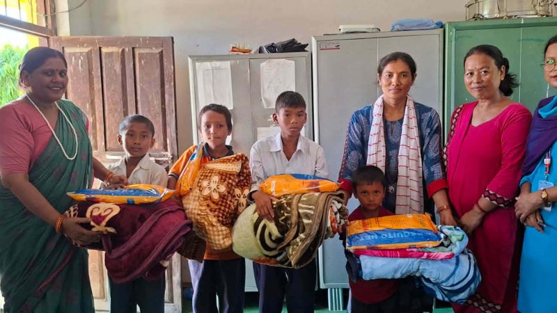 रात्री आधारभूत विद्यालयमा सुपानेट र समर ब्ल्याङ्केट वितरण