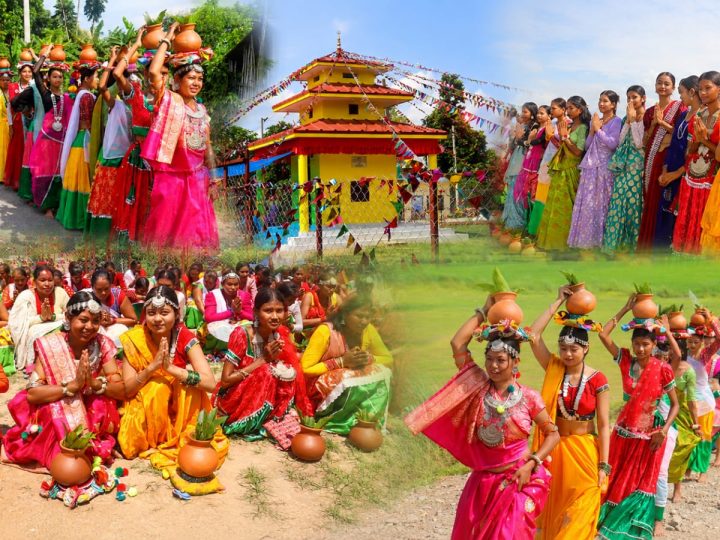 राप्ती-६ मझेरियामा शिव मन्दिर निर्माण : उद्घाटनको पुर्व सन्ध्यामा कलश यात्रा
