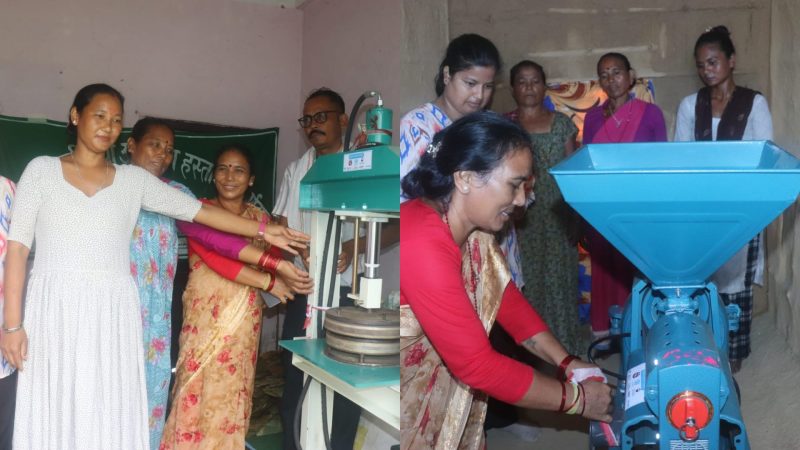 राप्तीका महिलाहरू दुनाटपरी उद्योग र कुटानी पिसानी मिलबाट आम्दानीको स्रोत बनाउँदै